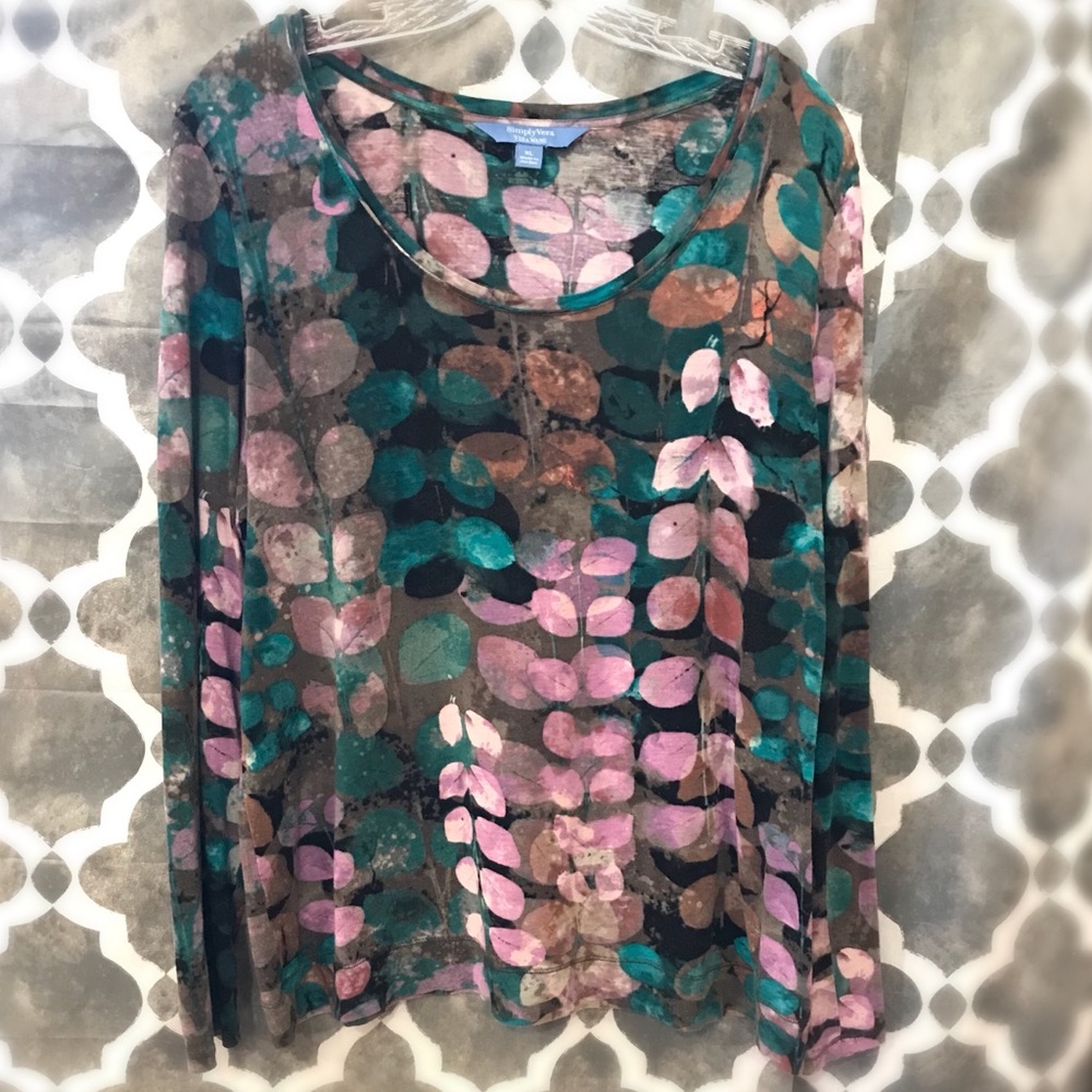 Simply Vera Vera Wang XL long sleeve top